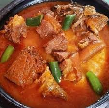 Fufu With Goat Light Soup