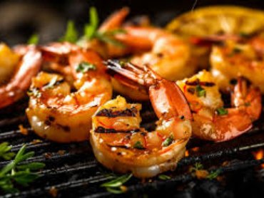 grilled prawns